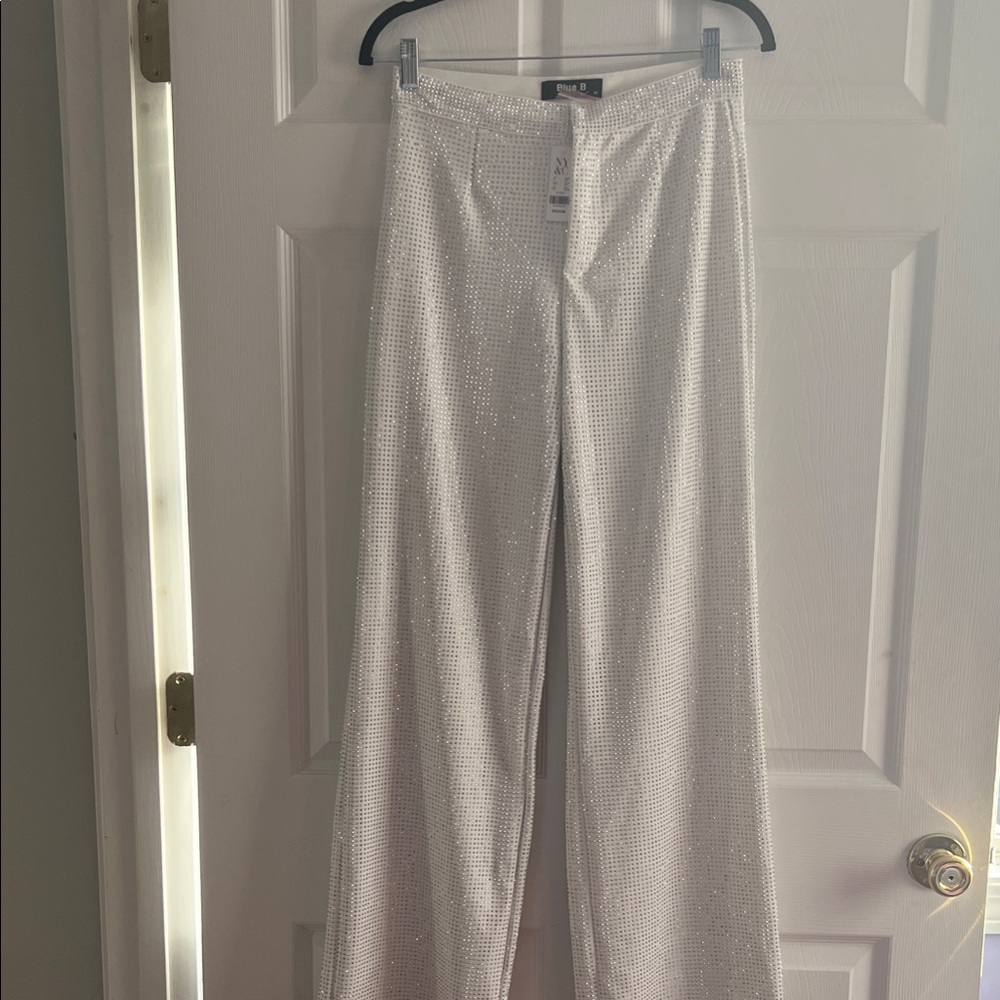 New York & Company White Rhinestone Pants